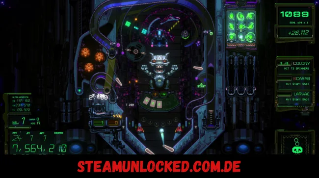 XENOTILT HOSTILE PINBALL ACTION Free Download PC