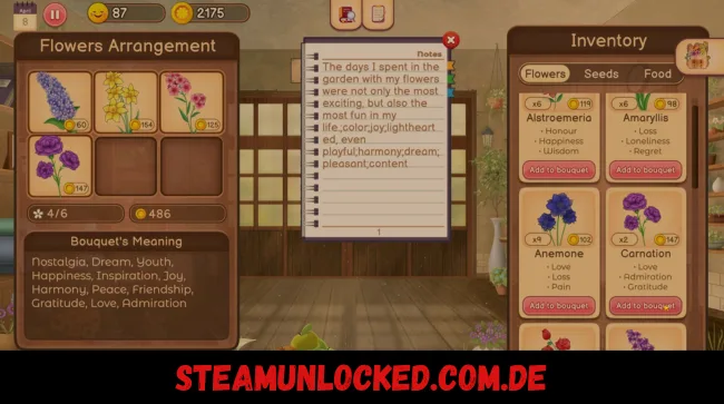 Hanako's Flower Shop gameplay screenshot 2